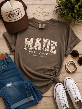 Comfort Colors  'Made for More' Floral Graphic Tee